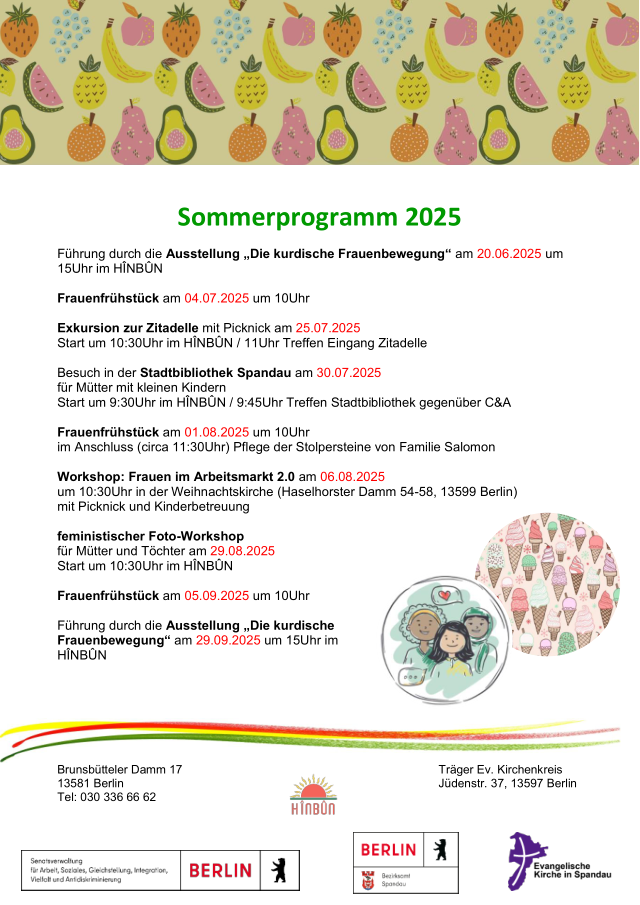 Sommerpogramm 2025